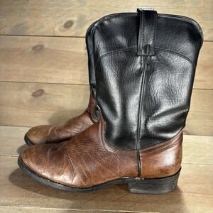 laredo mens size 9.5 shoes brown black leather western boots